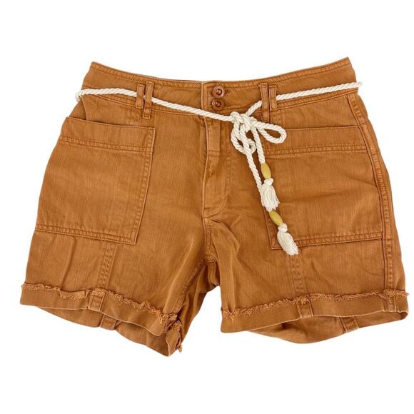Anthropologie Burnt Orange Wilder Utility Shorts Boho Women’s Size 27 - Picture 3 of 8